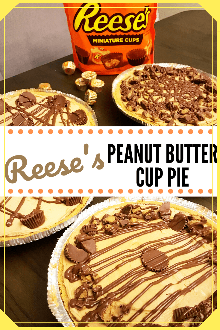 easy no bake freezer ready peanut butter cup pie 