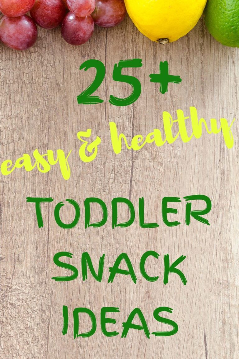 healthy and easy toddler snack ideas