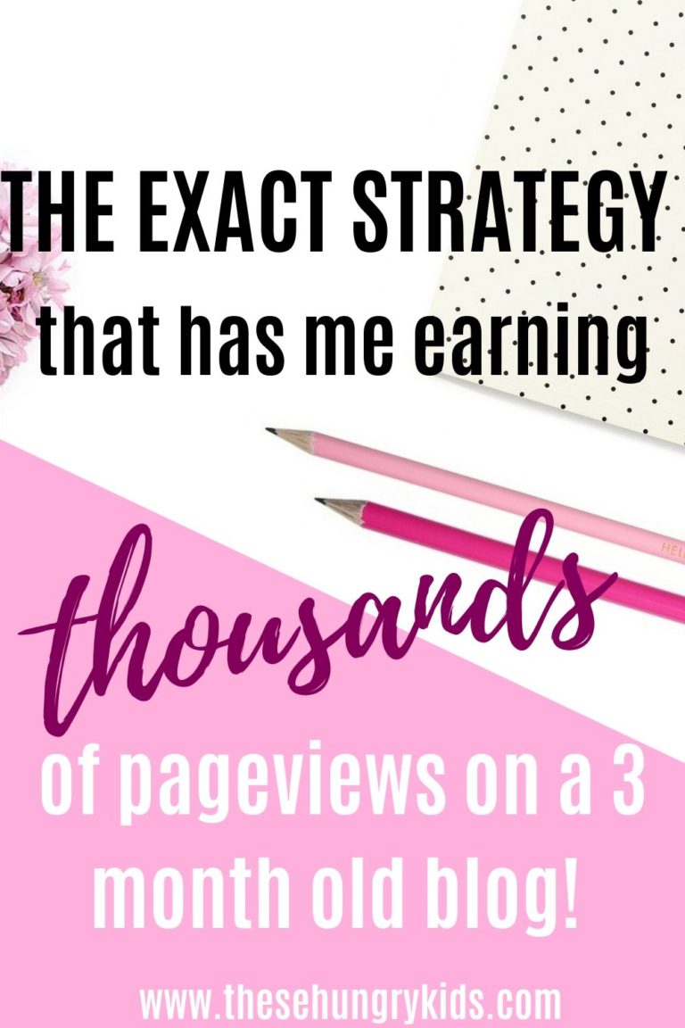 The strategy that had me earning 1000s of page views within a few months of blogging! You can explode your blog's traffic with these tips.