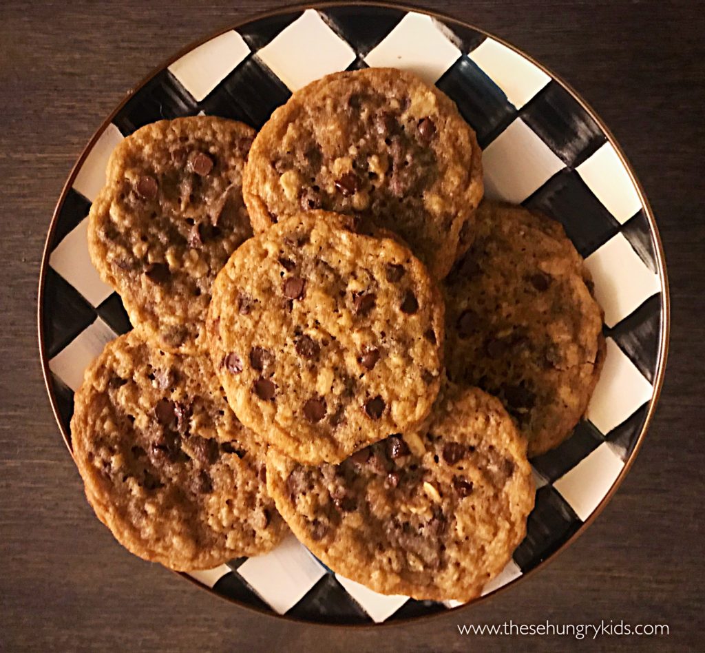 oatmeal chocolate chip cookies www.thesehungrykids.com