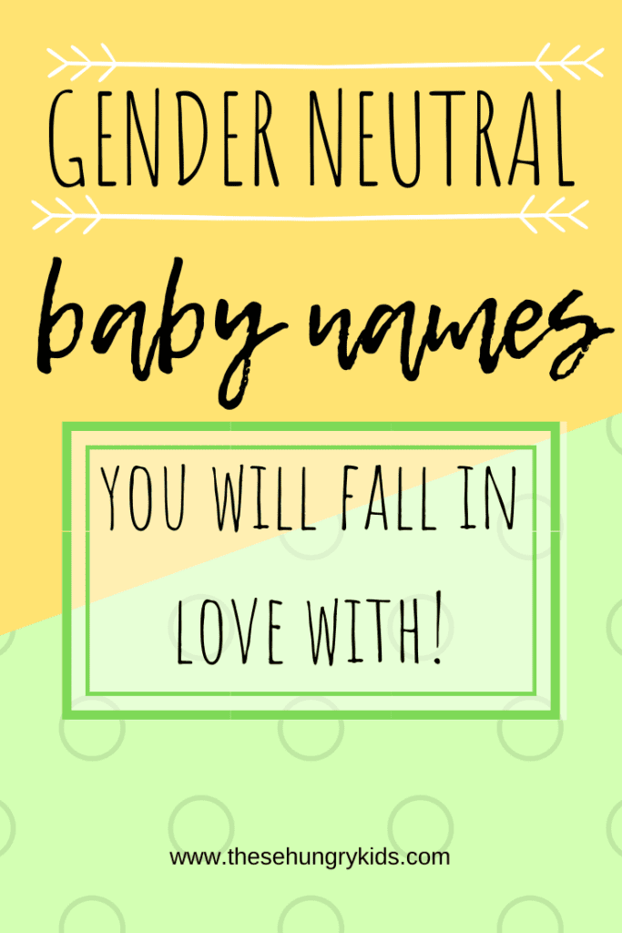 Gender neutral baby names are becoming the trend, and there are so many to choose from! Check out my list of both traditional and unique unisex names – a complete baby name list! #babynames #girlnames #boynames #unisexnames #genderneutralbabynames