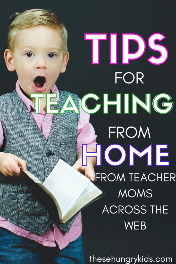 Have you found yourself teaching from home? Take these tips and advice from mommy bloggers across the web!  