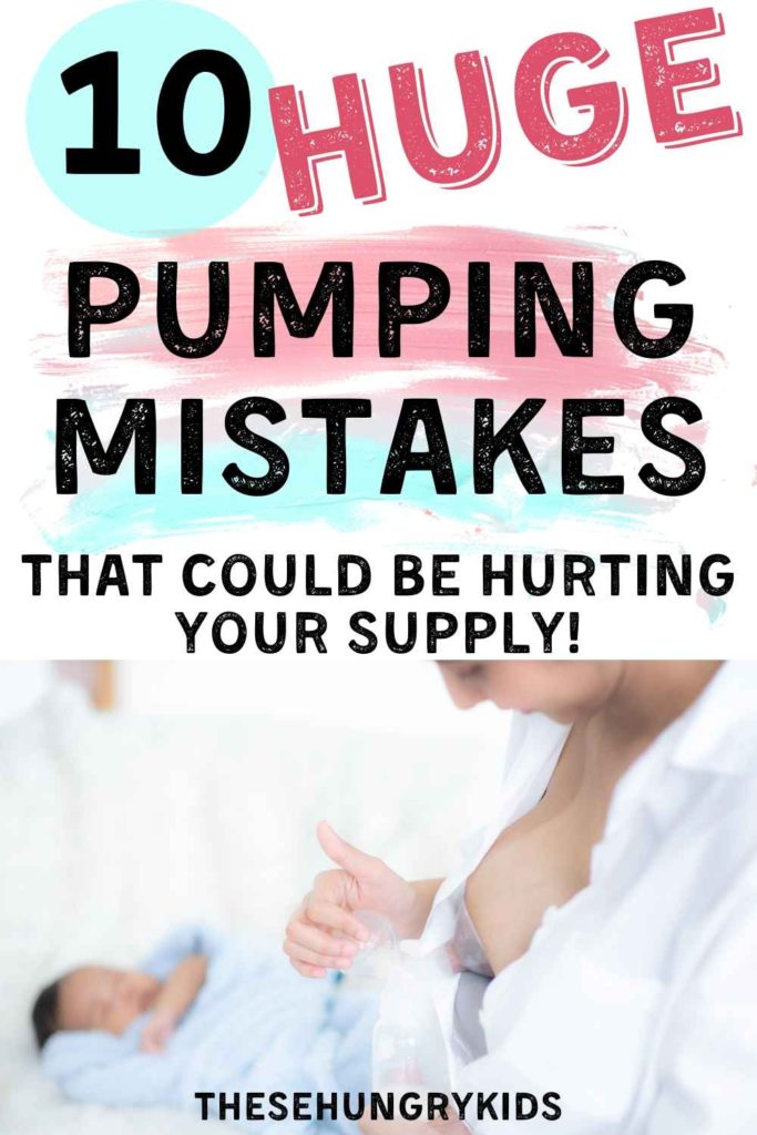 These breast milk pumping mistakes may be dropping breast milk supply! Avoid these mistakes to boost your milk supply