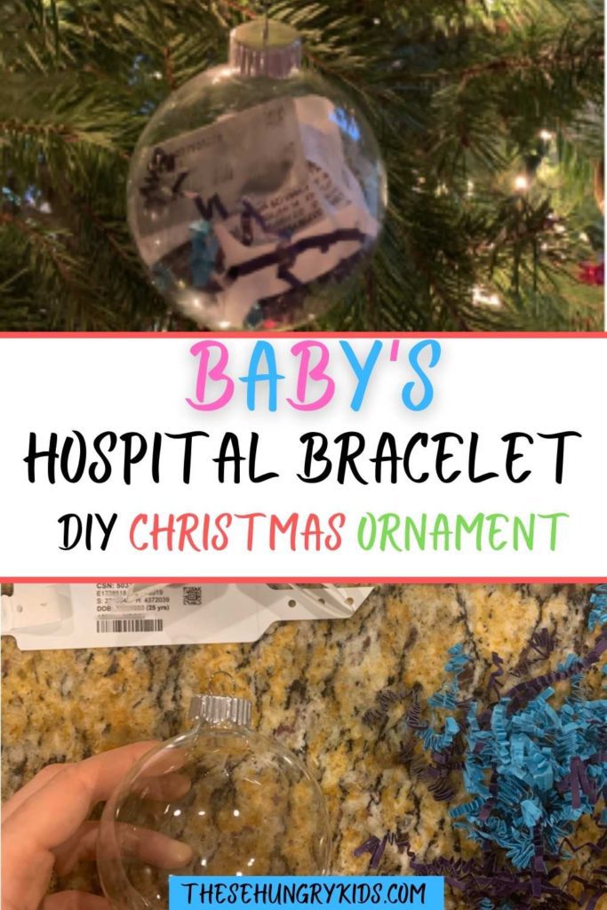 hospital bracelet diy ornament 