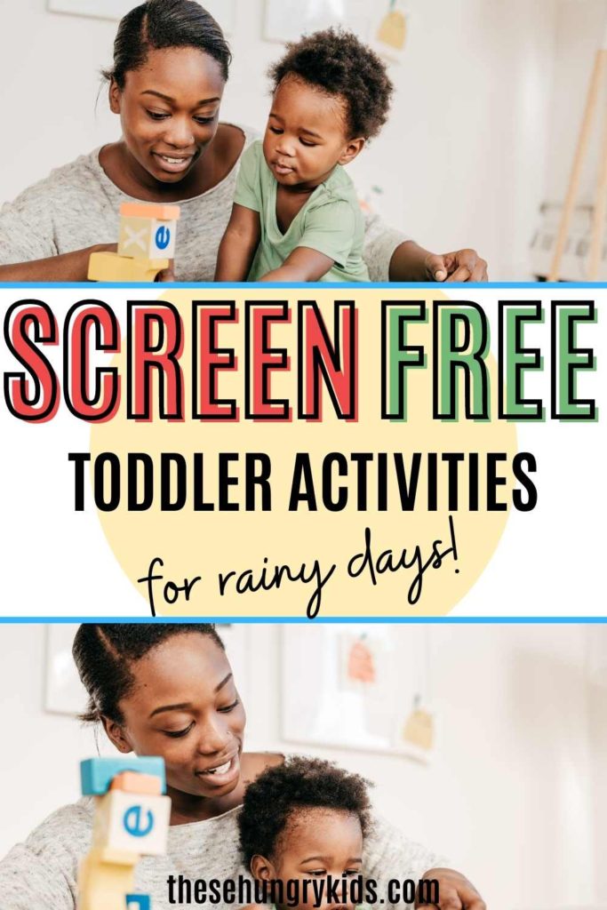 screen free toddler activities for rainy days 