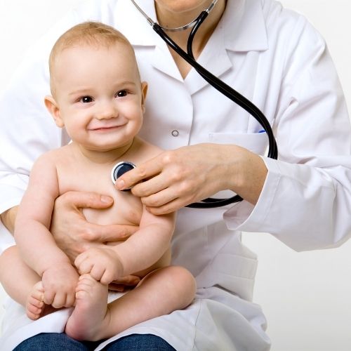 child with pediatrician