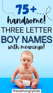 75+ Handsome Three Letter Boy Names (with Meanings And Origins 