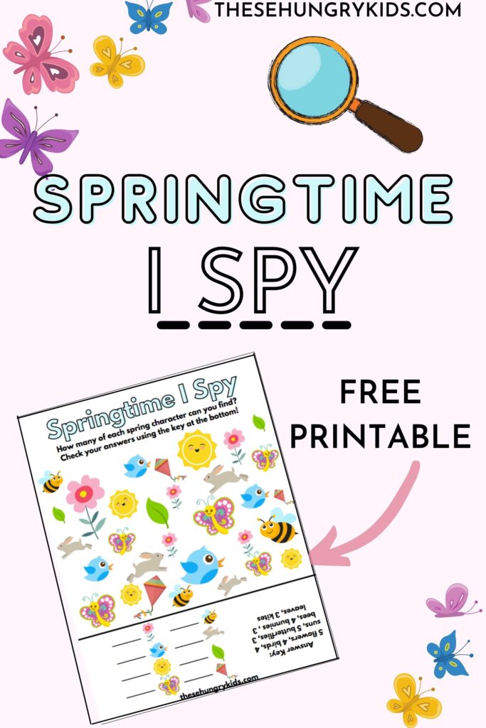springtime i spy printable