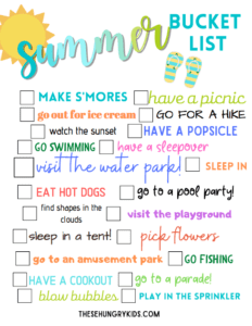 Ultimate Summer 2021 Bucket List - These Hungry Kids