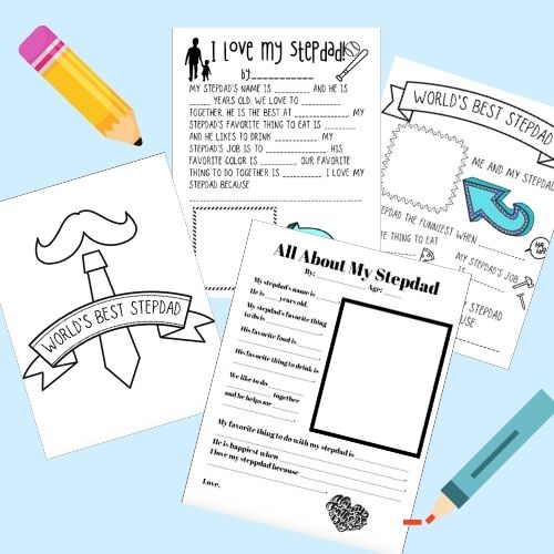 stepdad printables for fathers day