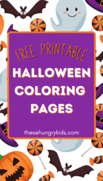 FREE DOWNLOAD: 4 Spook-tacular Halloween Coloring Pages - These Hungry Kids
