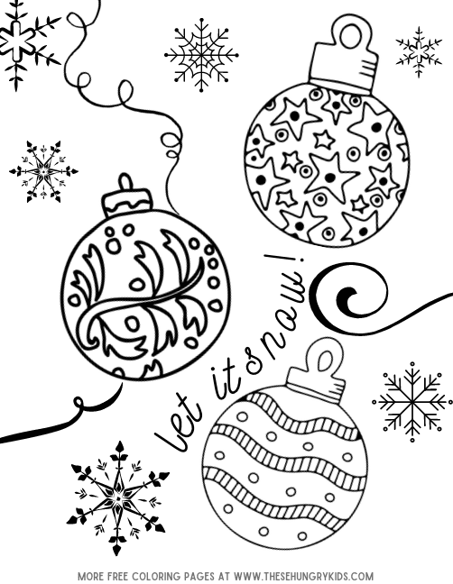 let it snow christmas ornaments